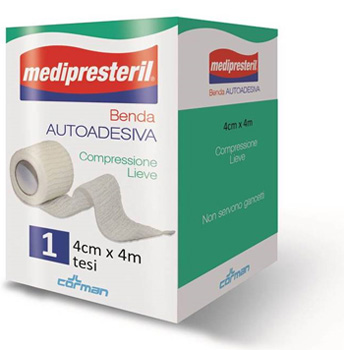 Benda Adesiva Medipresteril 4X400Cm 1 pz Bendaggio/i