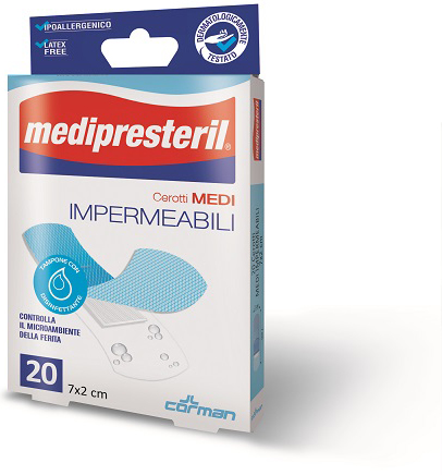 Cerotto medipresteril impermeabile 4 formati assortiti 20 pezzi