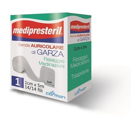 Medipresteril Benda Auricolare Garza 12/8 Fu Misura 1 x 500cm, 1 Pezzo — confronto prezzi