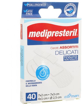 Medipresteril® Cerotti Assortiti Delicati 40 pz Cerotto