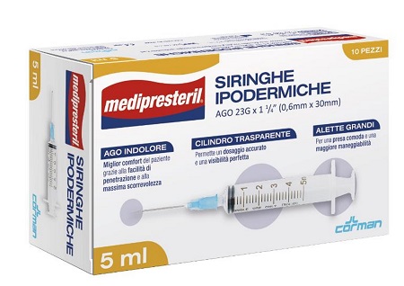 PRESTERIL Siringhe 5 ml 10x5