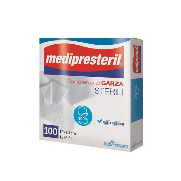 Medipresteril Compresse di Garza Sterili 10x10 cm 100 Pezzi — confronto prezzi