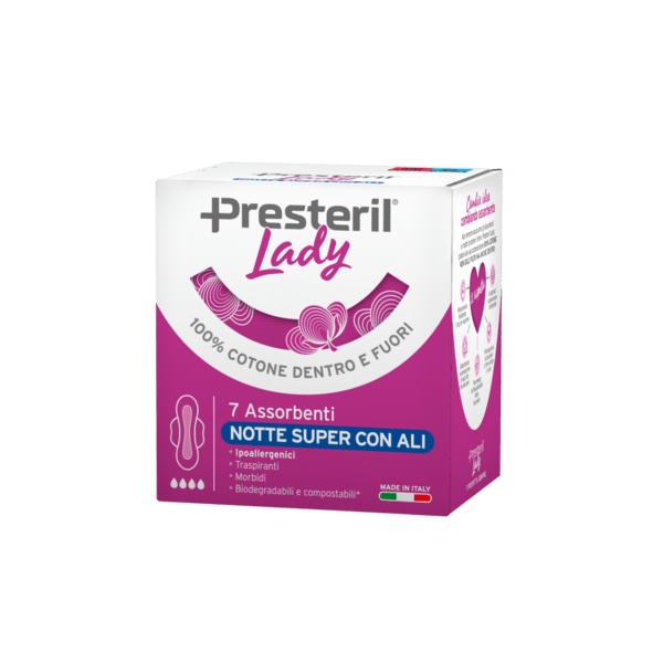 Presteril Lady Assorbenti Notte Super Con Ali 7 Pezzi