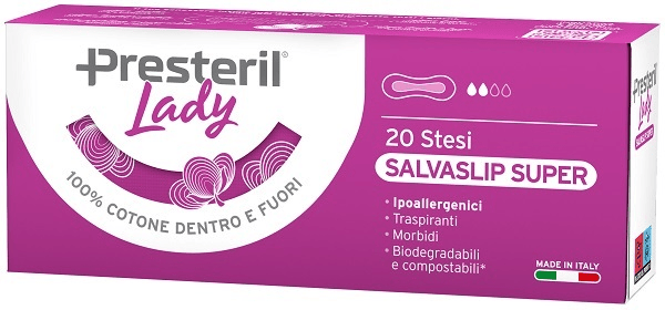 Lady Presteril Salvaslip Super Ipoallergenici 20 Stesi