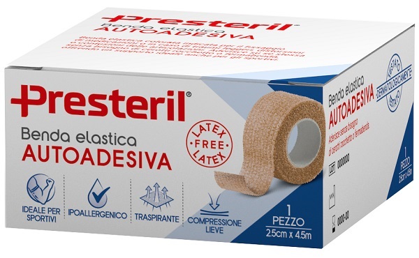 Presteril Benda Elastica Autoadesiva 2,5cm x 4,5m color pelle — confronto prezzi