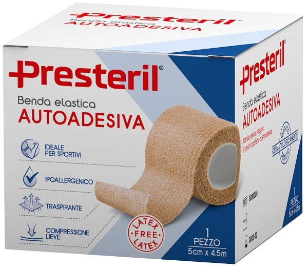 Presteril Benda Elastica Autoadesiva 5cm x 4,5m color Pelle — confronto prezzi