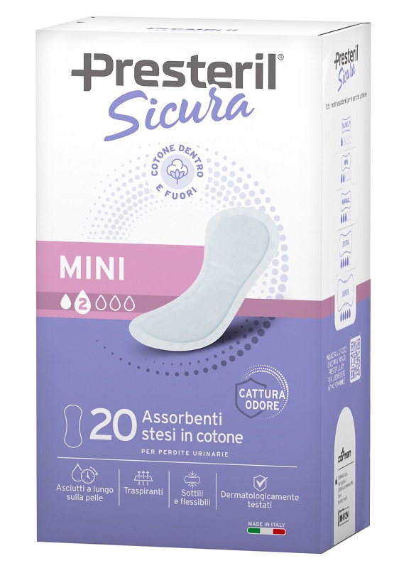 Presteril Sicura Assorbenti Mini 20 Pezzi pz
