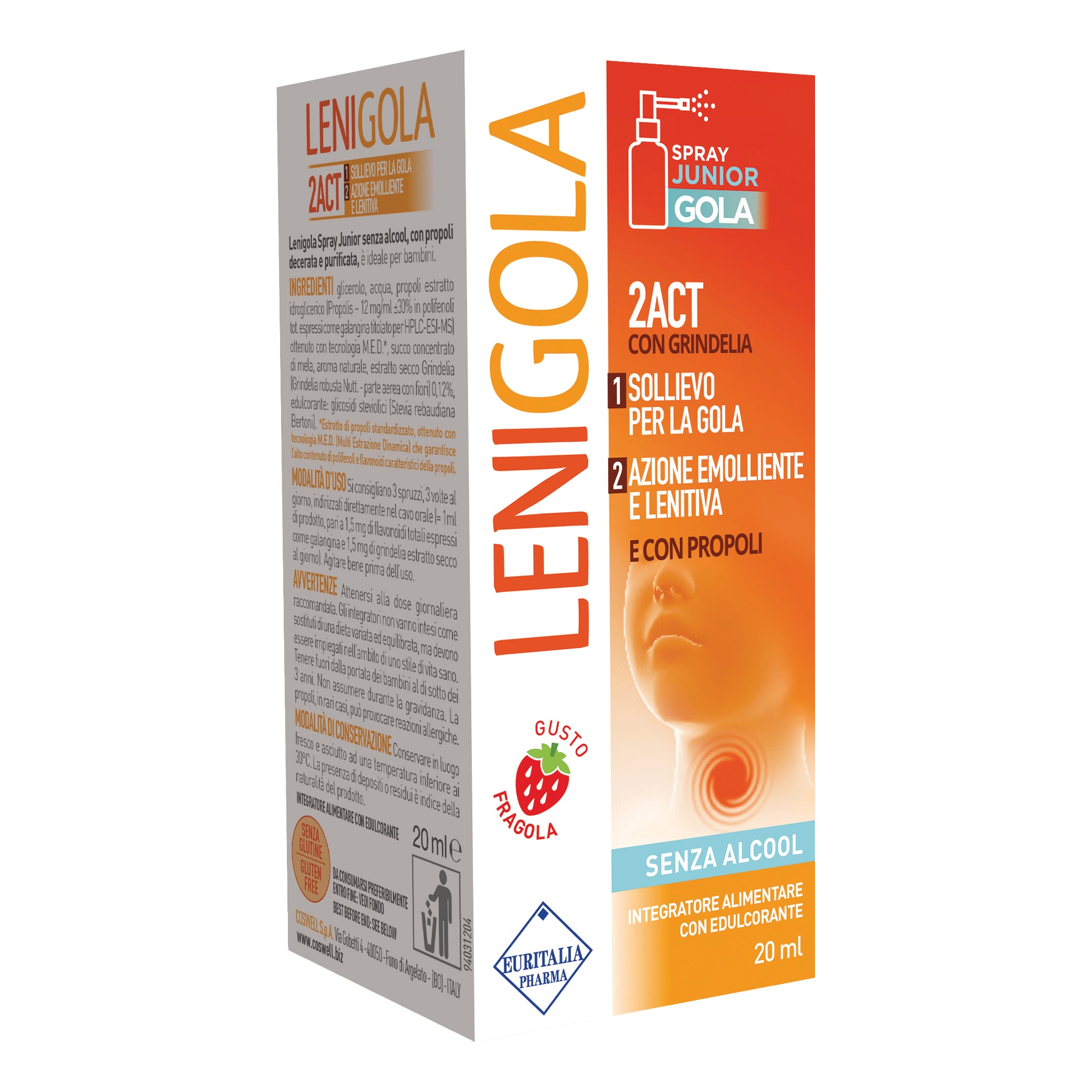 Lenigola Junior Spray Orale Senza Alcool 20ml — confronto prezzi