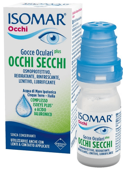 Isomar Occhi Plus Multidose Gocce Oculari Occhi Secchi 10 ml