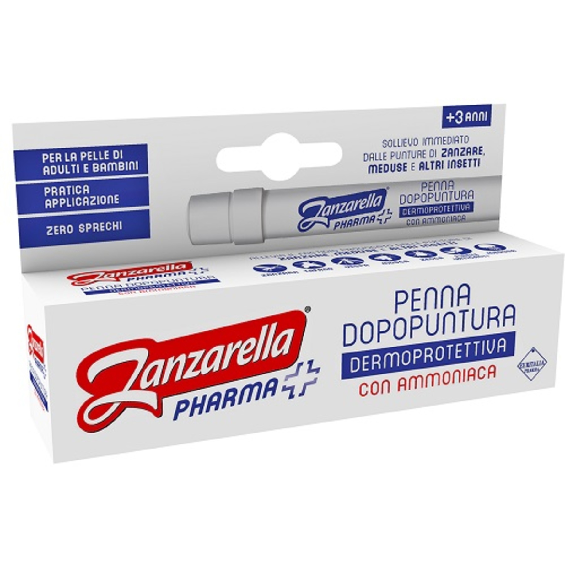 Zanzarella Penna Dopopuntura Con Ammoniaca 12 ml