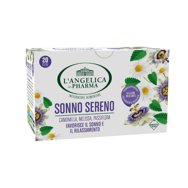 L'Angelica Tisana Sonno Sereno con Camomilla, Melissa e Passiflora 20 Filtri — confronto prezzi