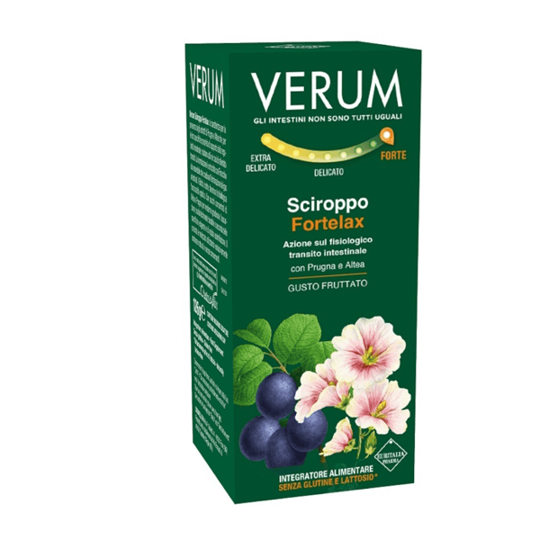 Verum Fortelax Sciroppo Per Regolarità Intestinale Gusto Fruttato 126 gr
