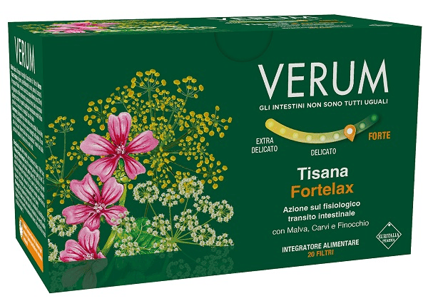 Verum ForteLax Tisana Transito Intestinale Rallentato 20 Bustine