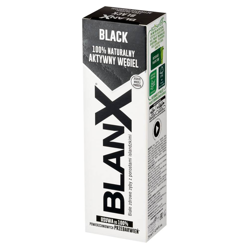 BlanX Sbiancante ai Licheni Artici Dentifricio Antimacchia 75 ml