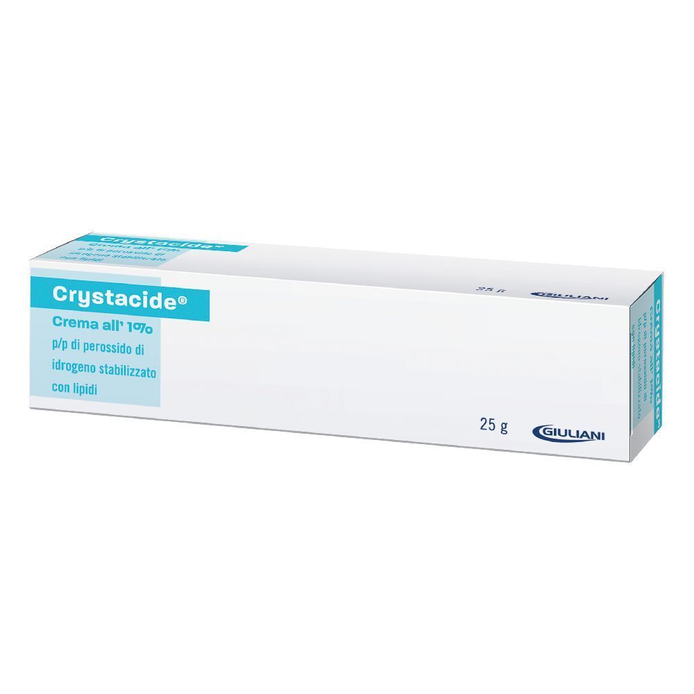 Crystacide Crema 1% Perossido di Idrogeno 25 g