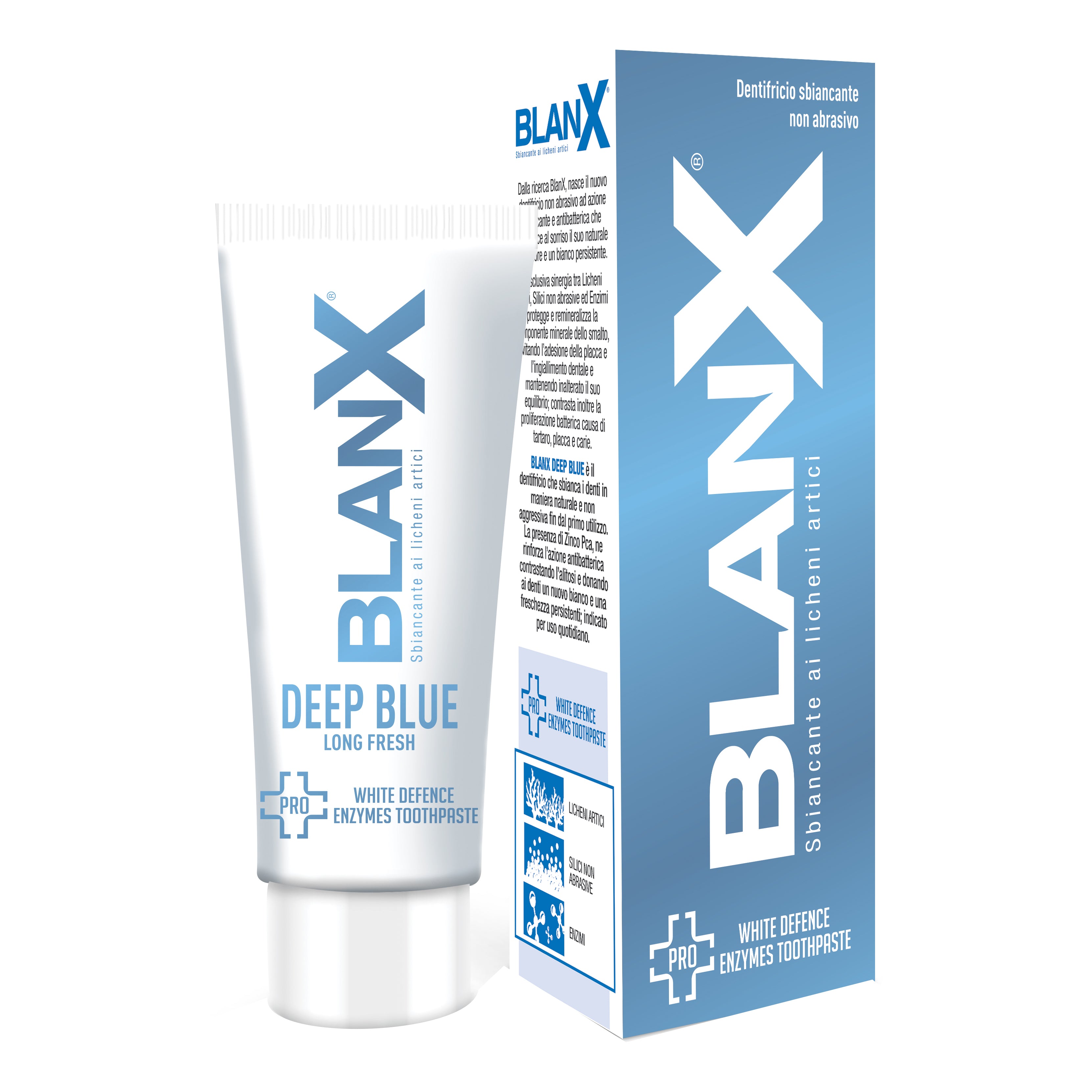 Blanx Deep Blue | Dentifricio Sbiancante Non Abrasivo | 25ml
