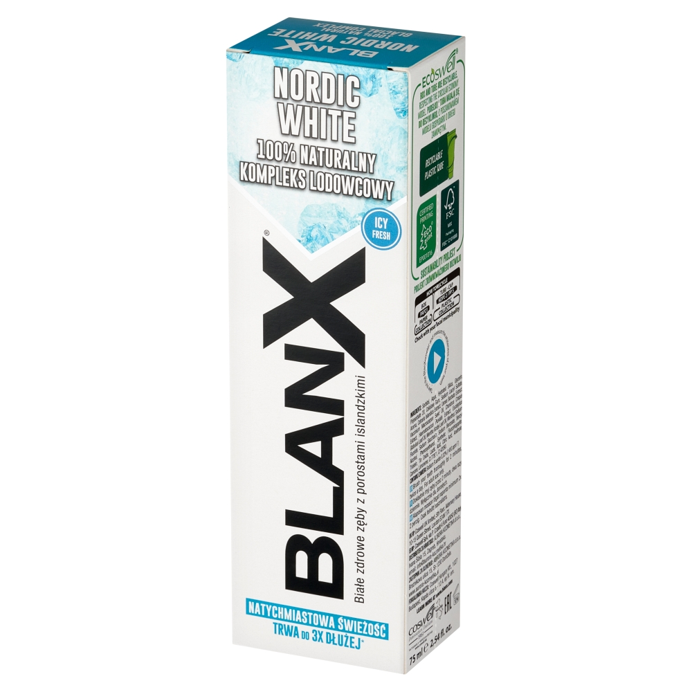Blanx Nordic White 75 ml Dentifricio
