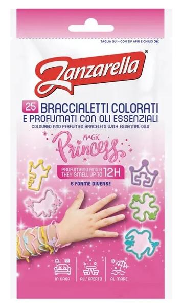 Zanzarella Princess Braccialetti Antizanzare Profumati 25 Pezzi