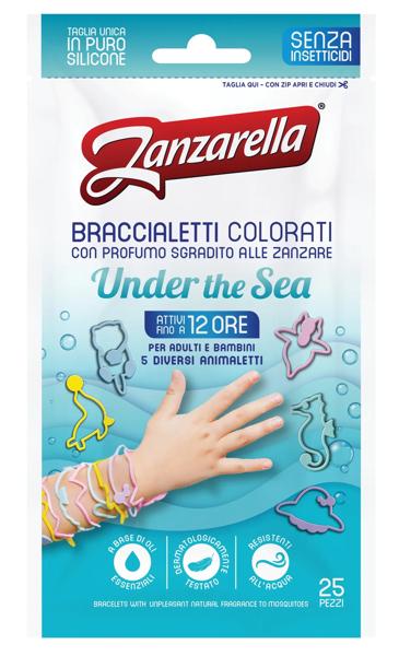 Zanzarella Under the Sea Braccialetti Antizanzare 25 Pezzi