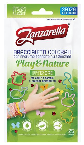 Zanzarella Play & Nature Braccialetti Colorati 25 Pezzi