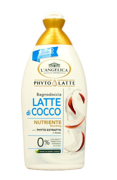 L'ANGELICA PHYTOLATTE BAGNODOCCIA LATTE DI COCCO NUTRIENTE 520 ML