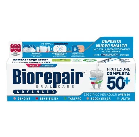 Biorepair Advanced Protezione Completa 50+ Dentifricio Anticarie e Antiplacca