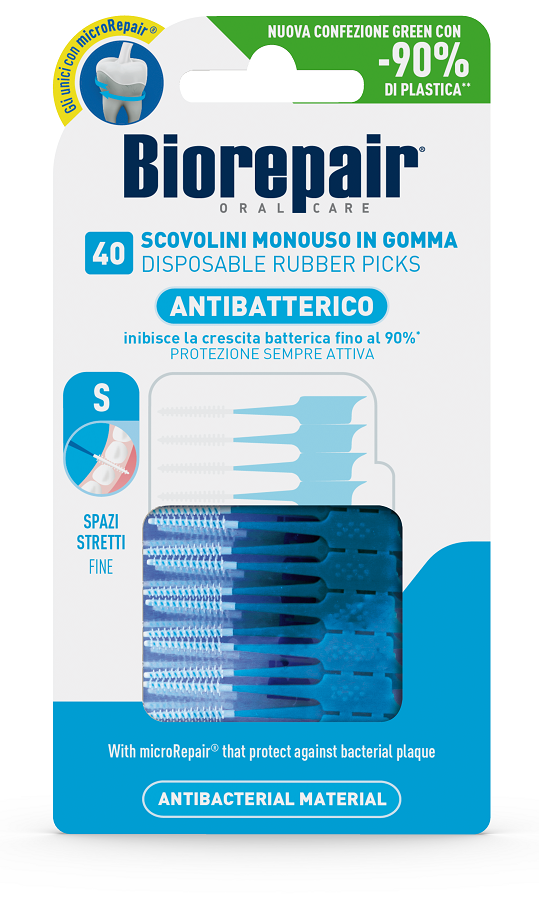 Biorepair® Scovolini Monouso in Gomma Spazi Ristretti 40 pz Spazzolino da denti — confronto prezzi