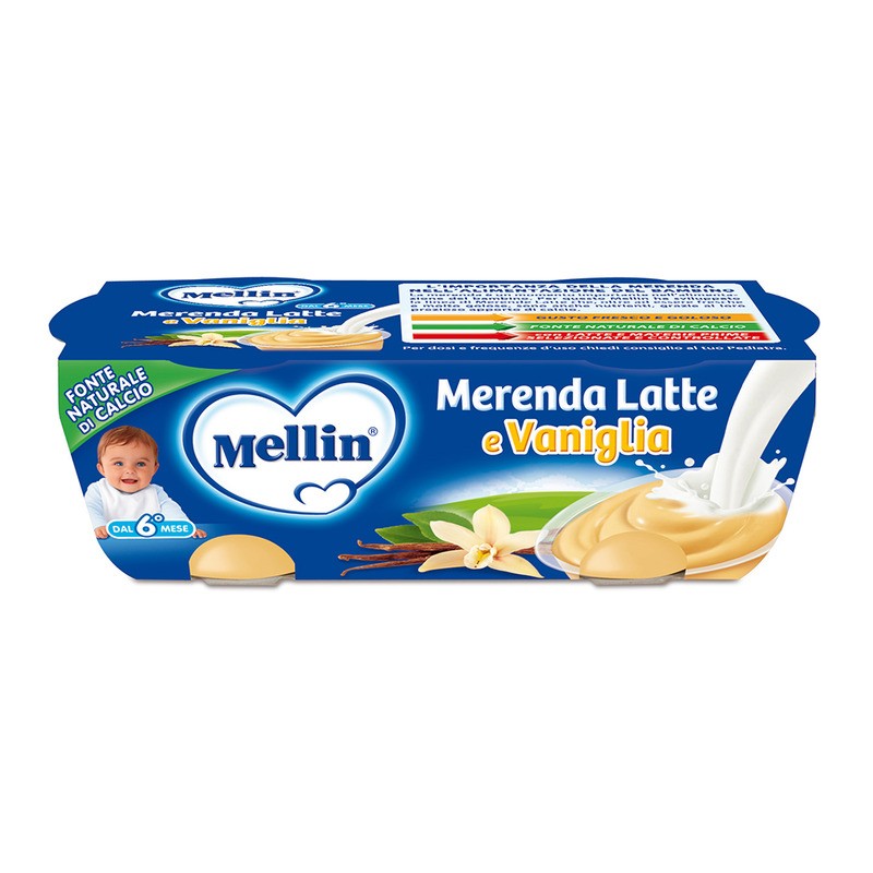 Mellin Merenda Latte/Vaniglia 2X100g — confronto prezzi
