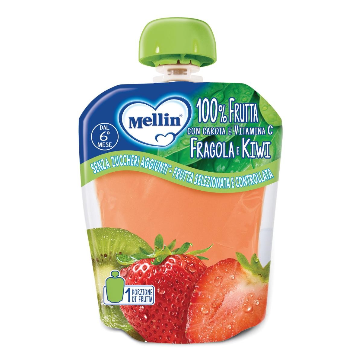 Mellin 100% fragola kiwi 90 g
