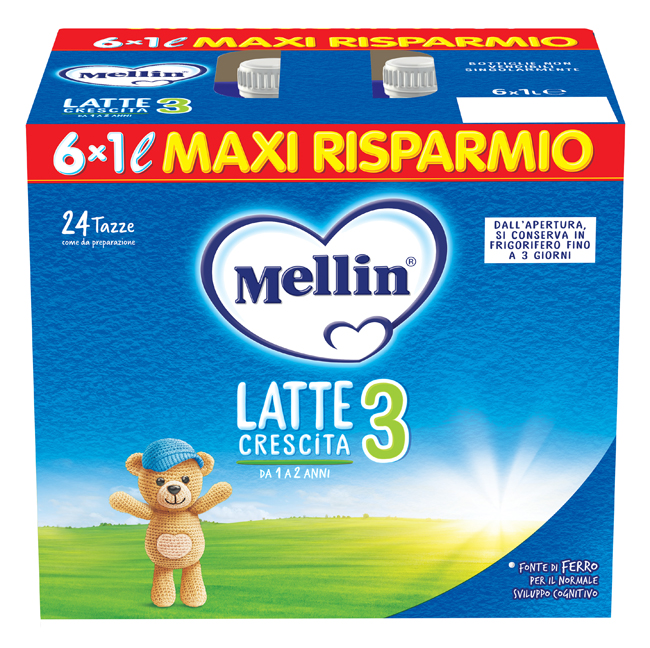 Mellin 3 latte 6x1000ml