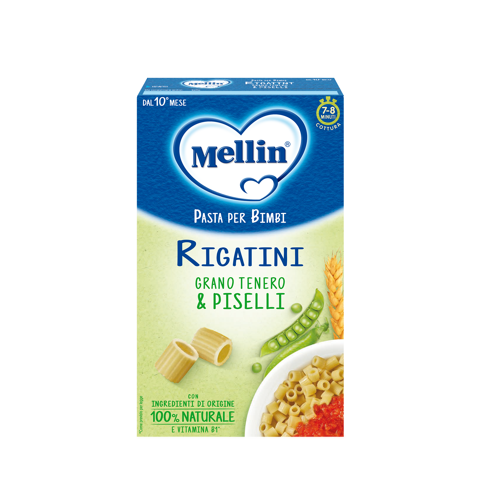 Mellin Rigatini Con Piselli 280 G g Altro — confronto prezzi