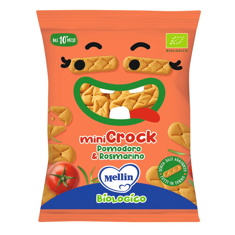 Mellin Minicrock Bio Pomodoro e Rosmarino 30 g Snack