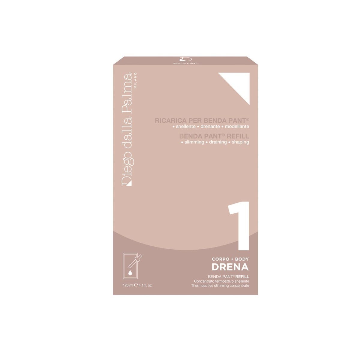 Diego dalla Palma 1 Drena - Ricarica Benda Pant® Leggings Termoattivo Snellente REFILL 120 ml Cure del corpo