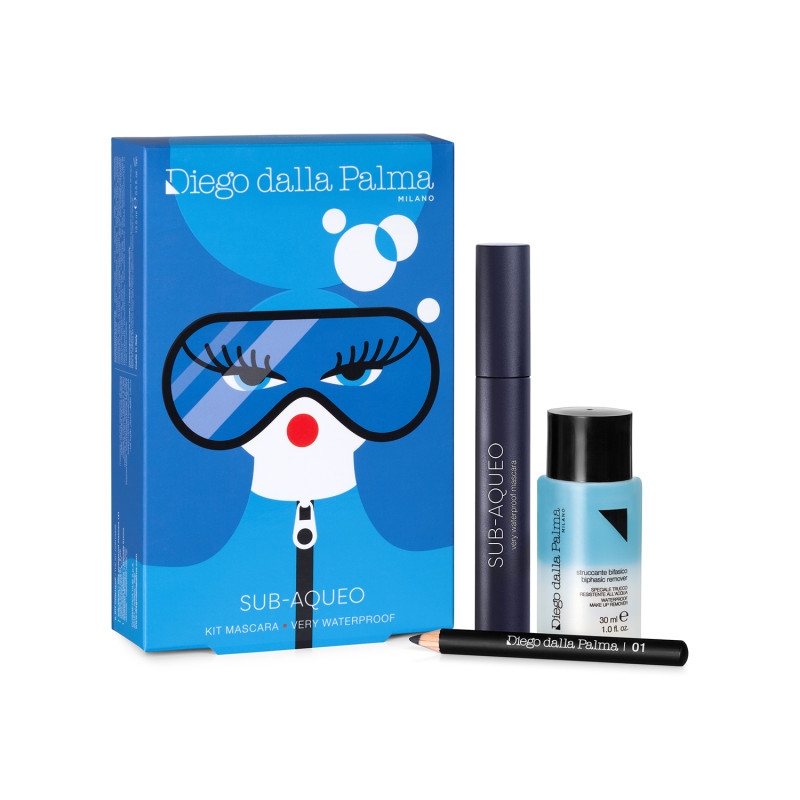 Diego Dalla Palma Mascara Sub Acqueo Cofanetto Make Up Con Matita Occhi E Struccante Mini-size