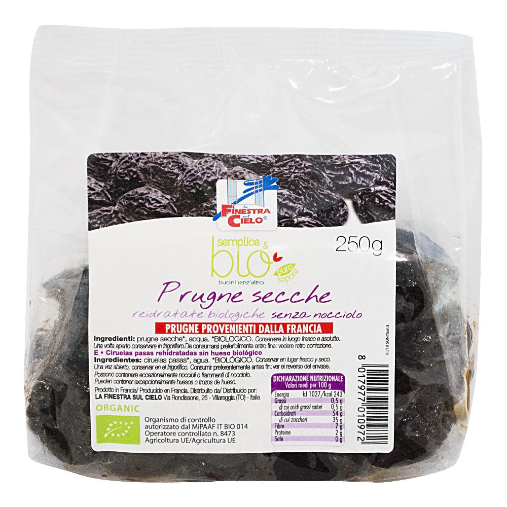 La Finestra sul Cielo Prugne Secche Reidratate Senza Nocciolo 250 g