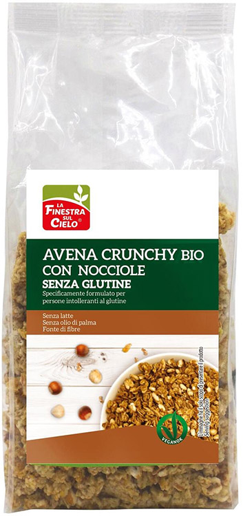 Crunchy S/G Avena Nocciola250G 250 g