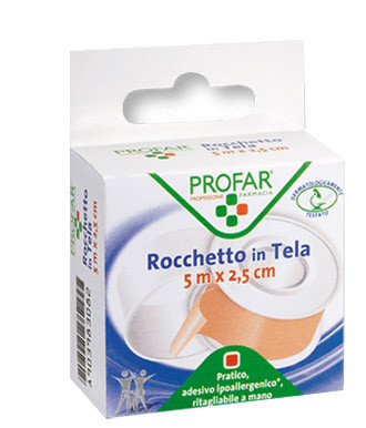 Federfarma.co Rocchetto In Tela Comfort 2,5 Cm X 5 M Profar