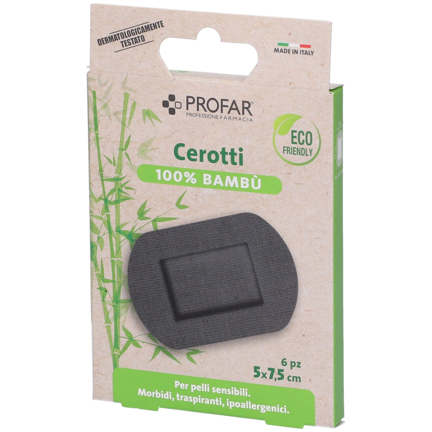 Profar Cerotti 100% Bambù 5 x 7,5 cm 6 pezzi pz Cerotto