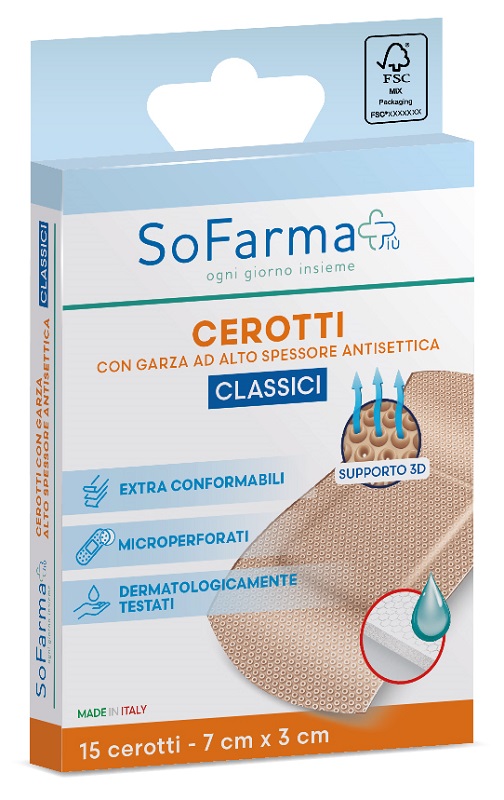Sofarmapiu' Cerotto Classico 7X3 Cm 15 pz