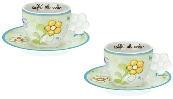 Thun Tazzine da caffè con piattini decorazione fiore, 2 tazzine con piatti — confronto prezzi