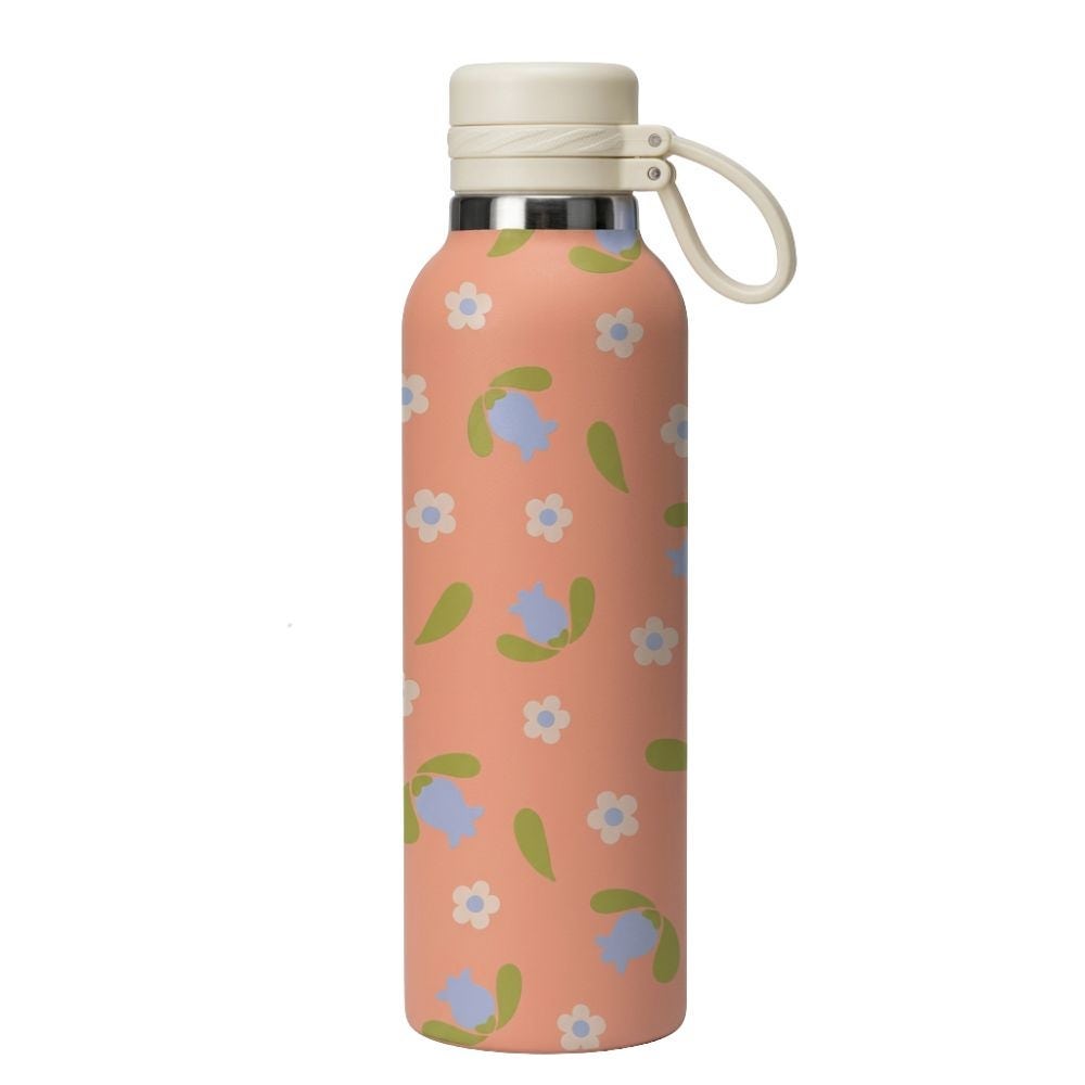 Thun Borraccia arancio con motivo floreale, 900 ml