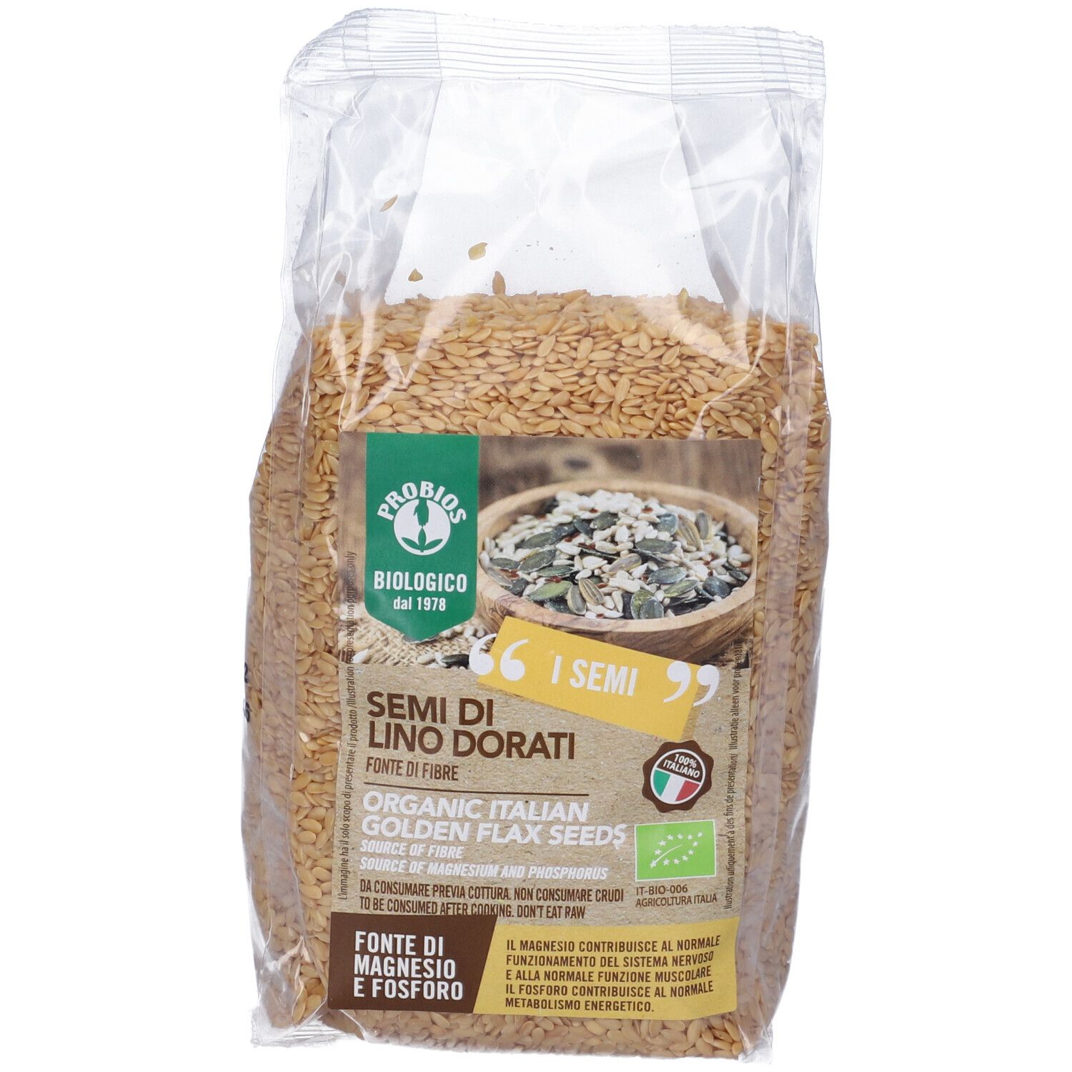 Semi Di Lino Dorati Italiani 500 G g