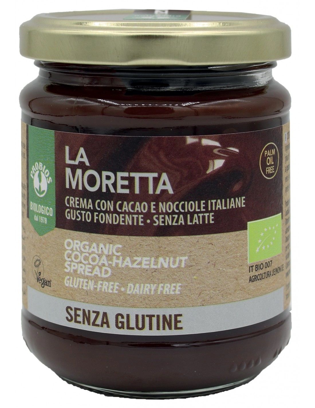 La Moretta Crema di Cacao e Nocciole Senza Glutine - Probios 200 g — confronto prezzi