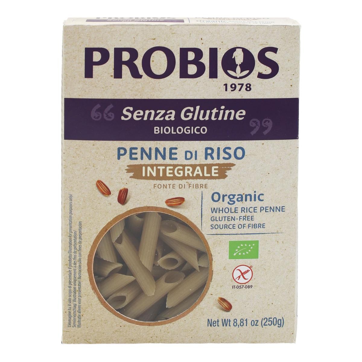 Rice&Rice Specialità Di Riso Integrale Penne Senza Glutine 250 g