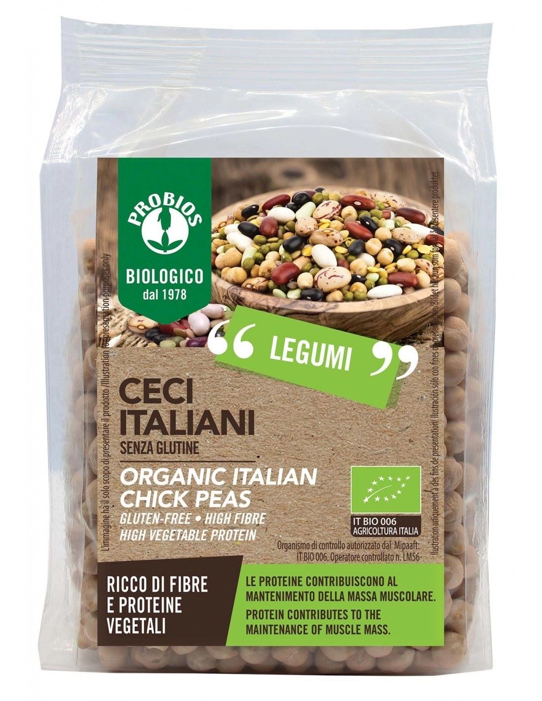 Probios Legumi Ceci biologici senza glutine 400 g — confronto prezzi