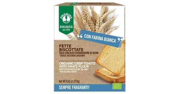 Probios Fette Biscottate di Farina Bianca Senza Zucchero 270 g — confronto prezzi