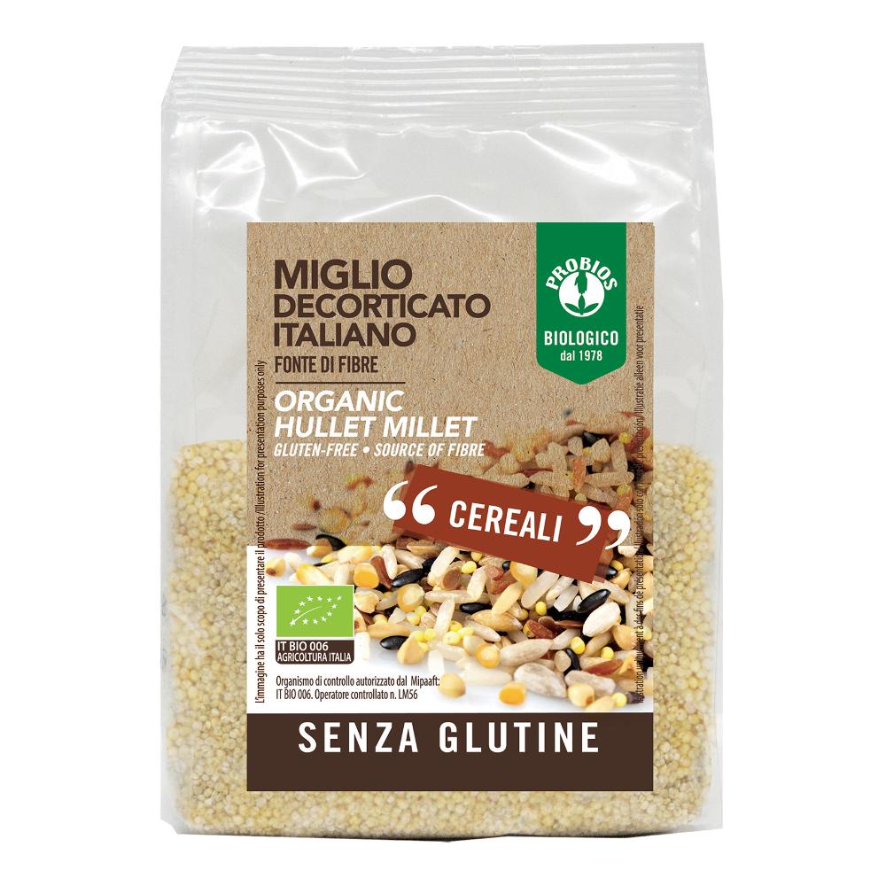 Miglio decorticato 400 g - cereale integrale per zuppe e insalate senza glutine