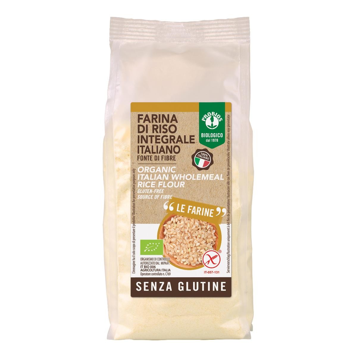 Probios Farina di Riso Integrale Biologica Senza Glutine 375 g — confronto prezzi
