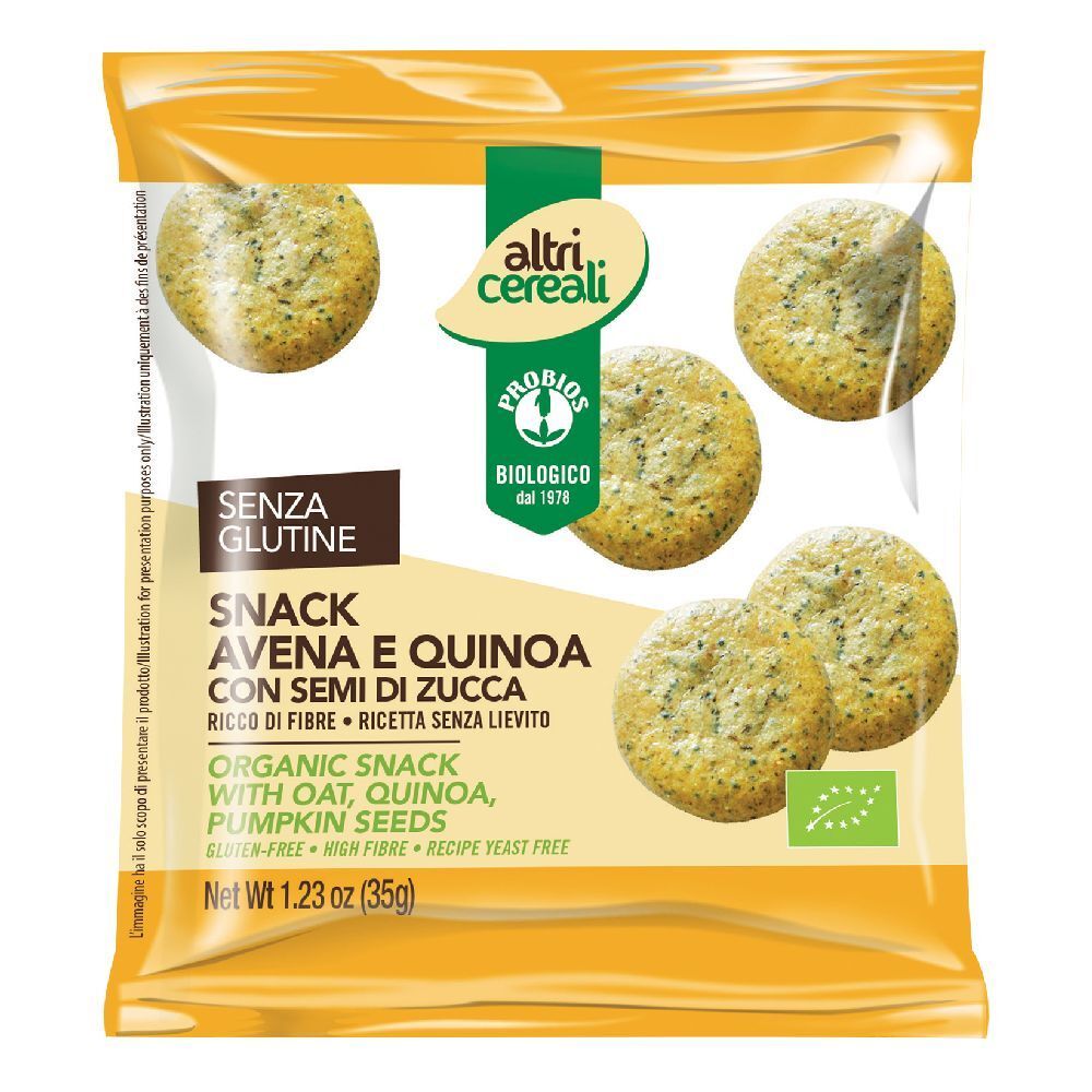 Probios Altricereali Snack Avena e Quinoa Con Semi Di Zucca 35 g — confronto prezzi