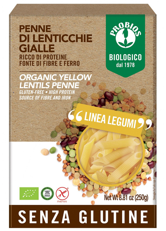 Probios penne lenticchie gialle 250 g — confronto prezzi